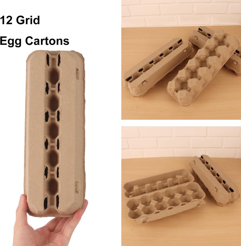 IHDYPPEW 25 Pack Egg Cartons Bulk, Cardboard Egg Crates for Secure Eggs Storage, Egg Cartons Bulk for Fresh Eggs - Perfect for 12 Count (1 Dozen) Large Eggs - Image 4